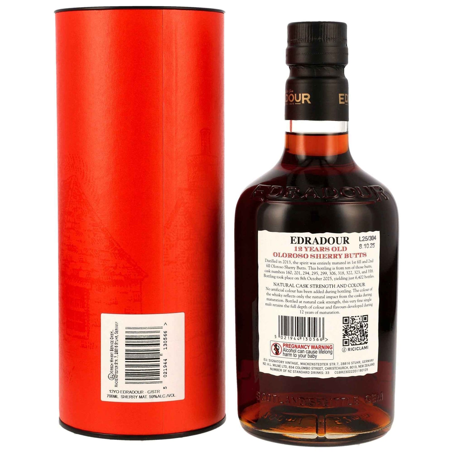 Edradour 12 2013/2025 - Sherry Cask Strength Batch #7