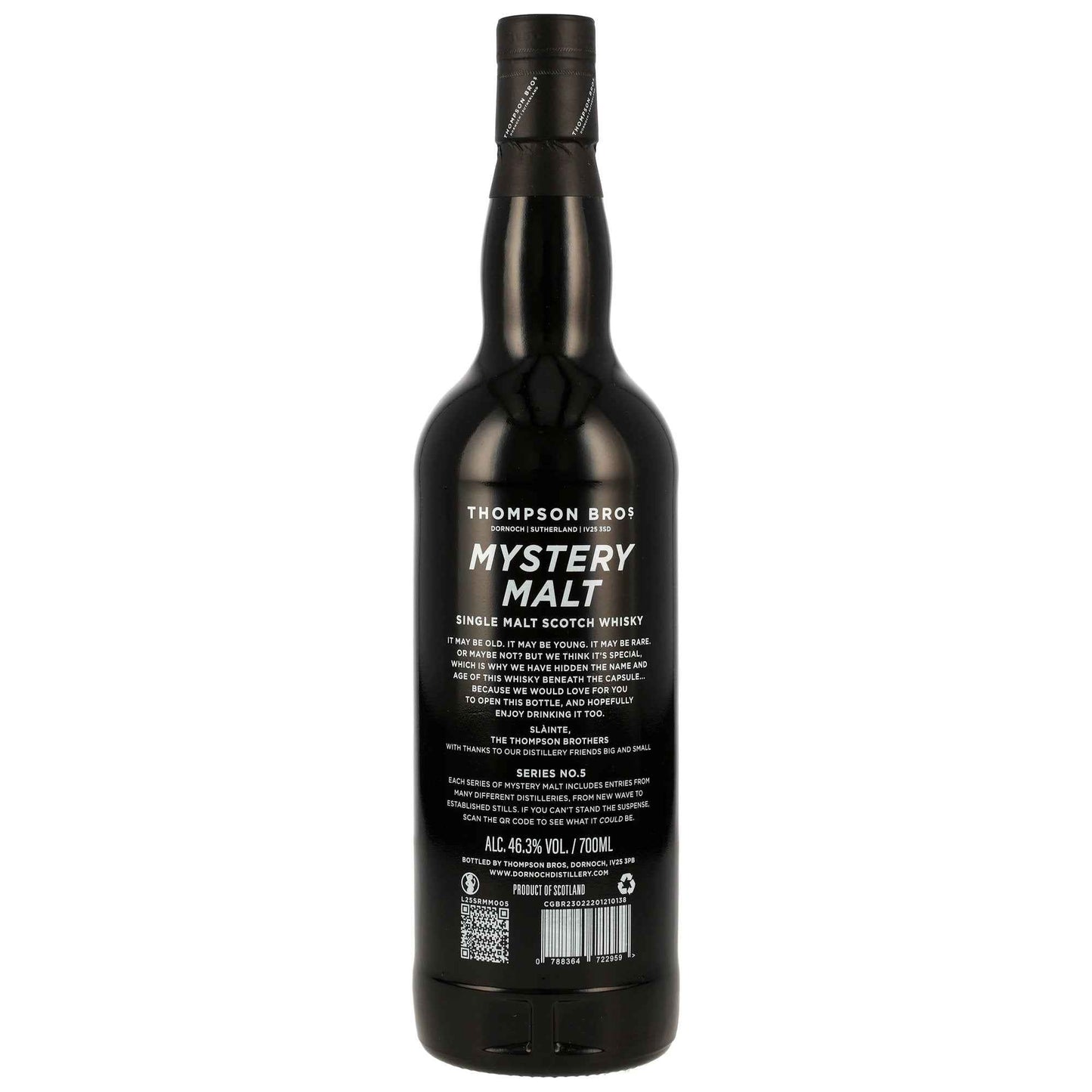 Mystery Malt Series #5 - Single Malt Scotch Whisky - Thompson Bros.