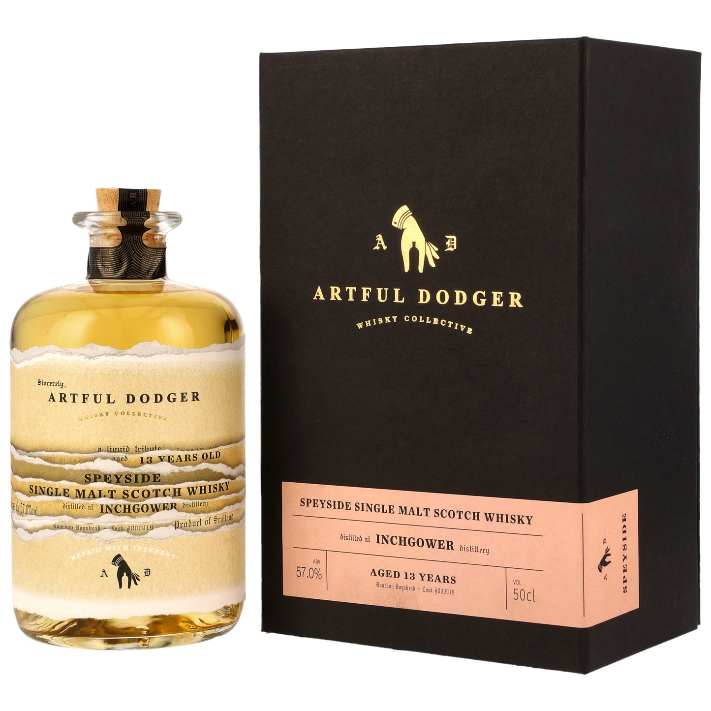 Inchgower 13 2007/2021 - Artful Dodger - Bourbon Hogshead #800919