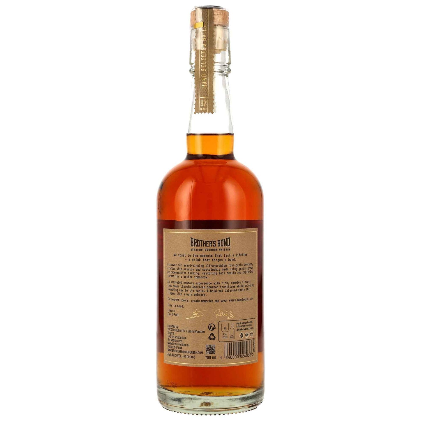 Brothers Bond Straight Bourbon - Regenerative Grain