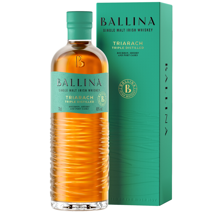 Ballina Triarach - Triple Distilled Single Malt - Bourbon, Oloroso Sherry & Ruby Port Casks