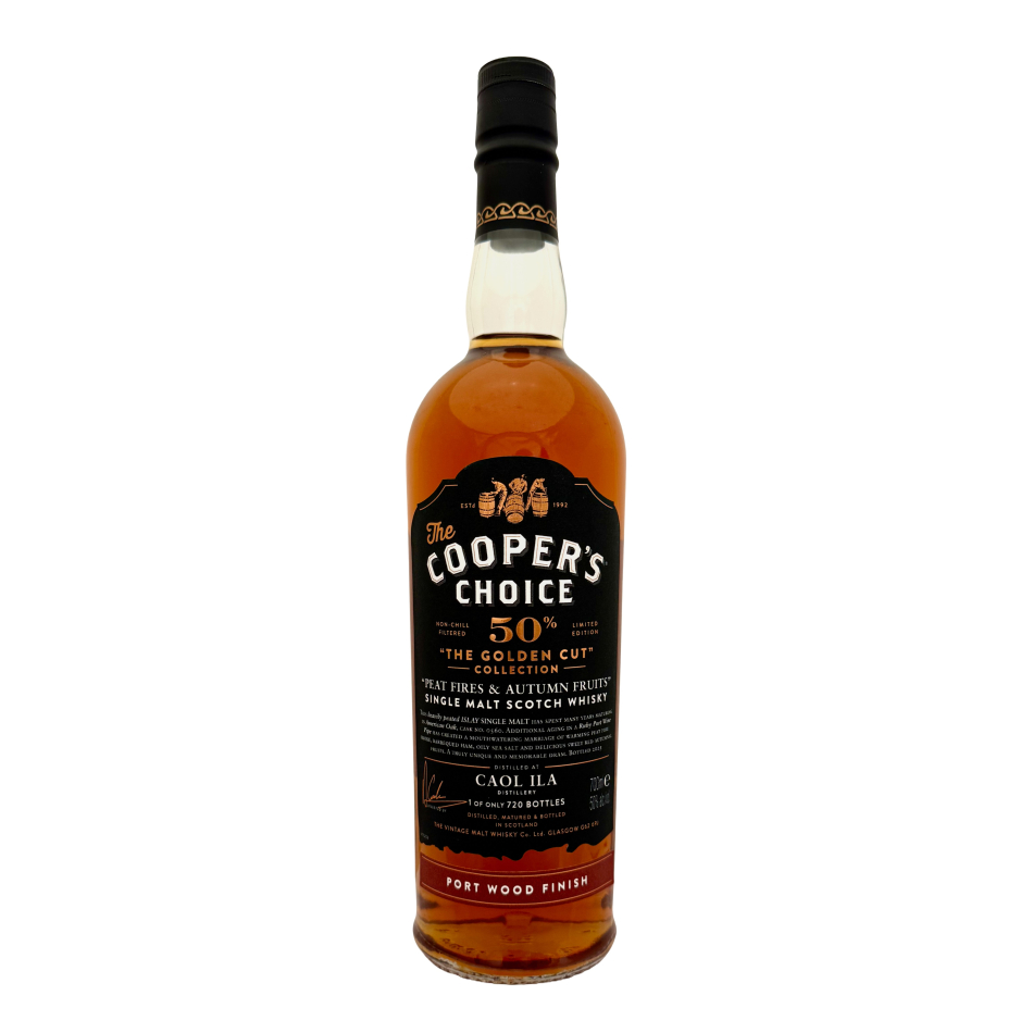 Caol Ila Peat Fires & Autumn Fruits - The Cooper's Choice - The Golden Cut Collection - Port Wood Finish