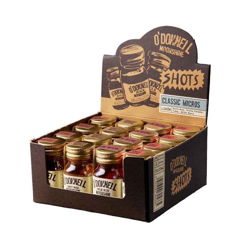 O`Donnell Moonshine Micro Shot Box „Classic“ 16 x 20ml