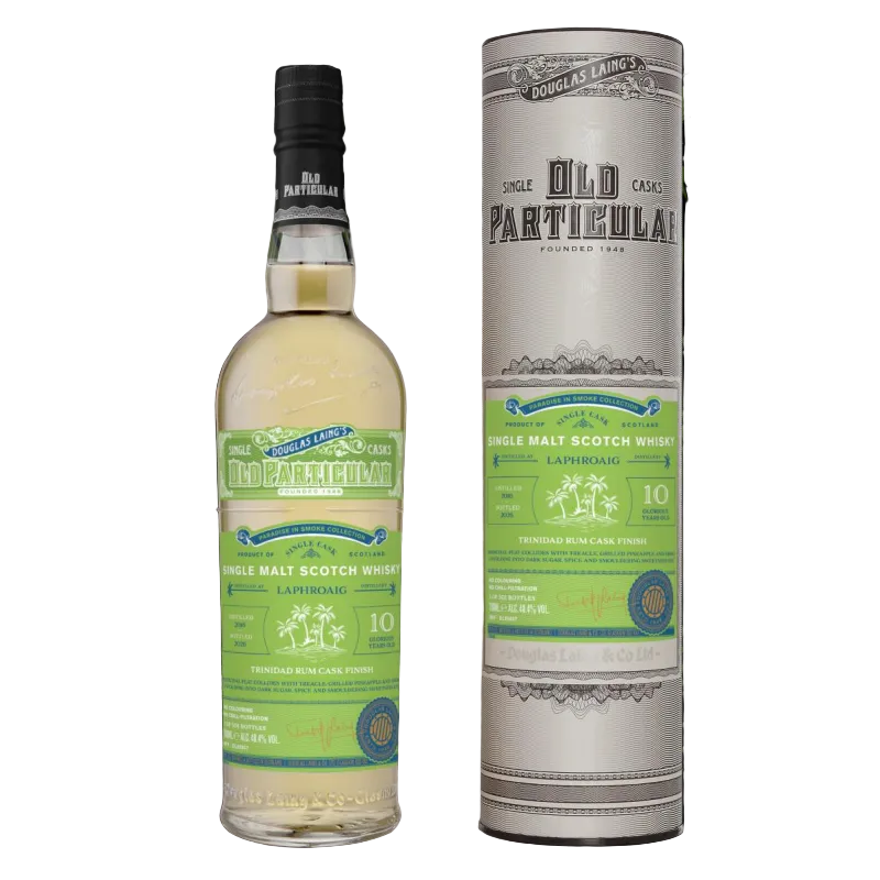 Laphroaig 10 2016/2026 - DL Old Particular Paradise in Smoke Collection - Trinidad Rum Cask Finish