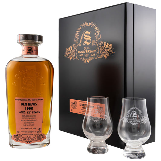 Ben Nevis 27 1990/2018 - Signatory Vintage 30th Anniversary - Fino Sherry Butt