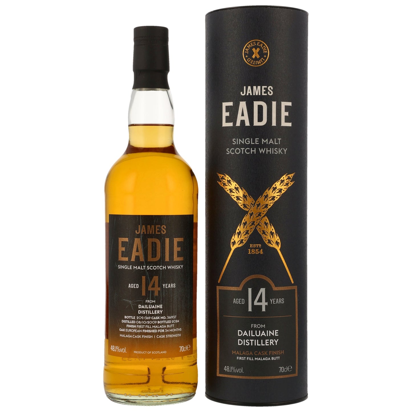 Dailuaine 14 2009/2024 - James Eadie - First Fill Malaga #361937