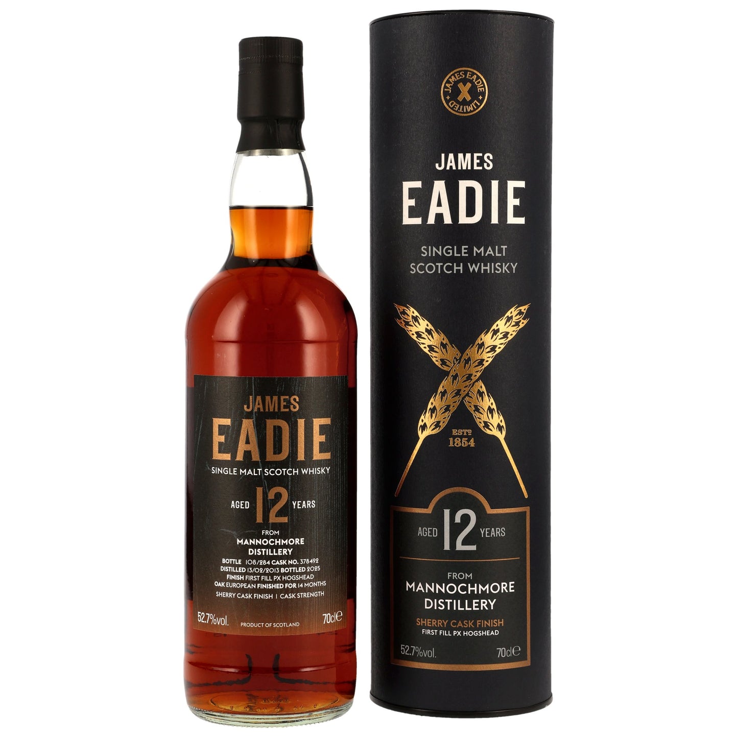 Mannochmore 12 2013/2025 - James Eadie - PX Hogshead #378492