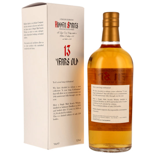 Aultmore 13 2010/2024 - Hidden Spirits - Cask #AU1024