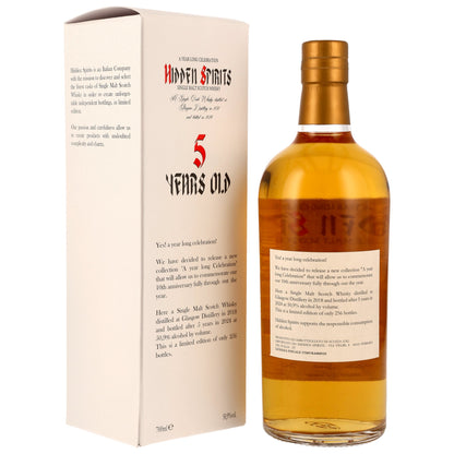 Glasgow Distillery 5 2018/2024 - Hidden Spirits - Cask #GL1824