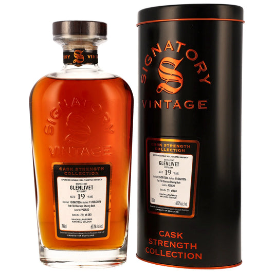 Glenlivet 19 2006/2026 - Signatory Vintage Cask Strength Collection - 1st Fill Oloroso Sherry Butt #900820