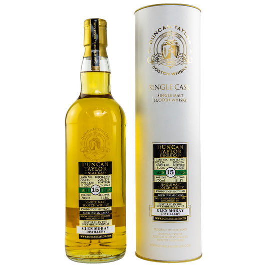 Glen Moray 15 2007/2023 - Duncan Taylor - Cask #705934