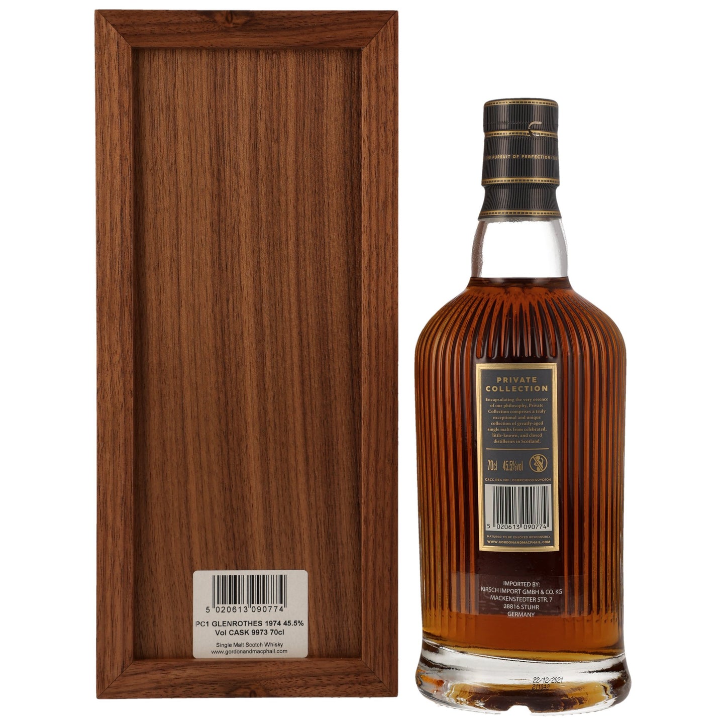 Glenrothes 47 1974/2021 - Gordon & MacPhail Private Collection - Refill Sherry Hogshead #9973