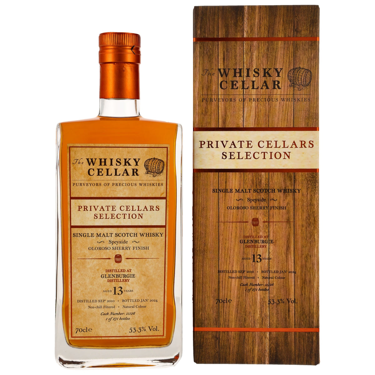 Glenburgie 13 2010/2024 - The Whisky Cellar - Oloroso Sherry Finish #11126