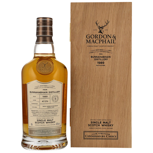Bunnahabhain 34 1989/2024 - Gordon & MacPhail Connoisseurs Choice - Refill American Oak Hogshead #5891