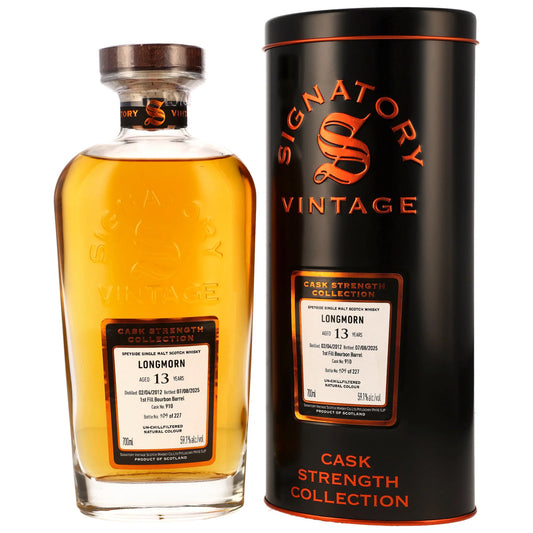 Longmorn 13 2012/2025 - Signatory Vintage Cask Strength Collection - 1st Fill Bourbon Barrel #910