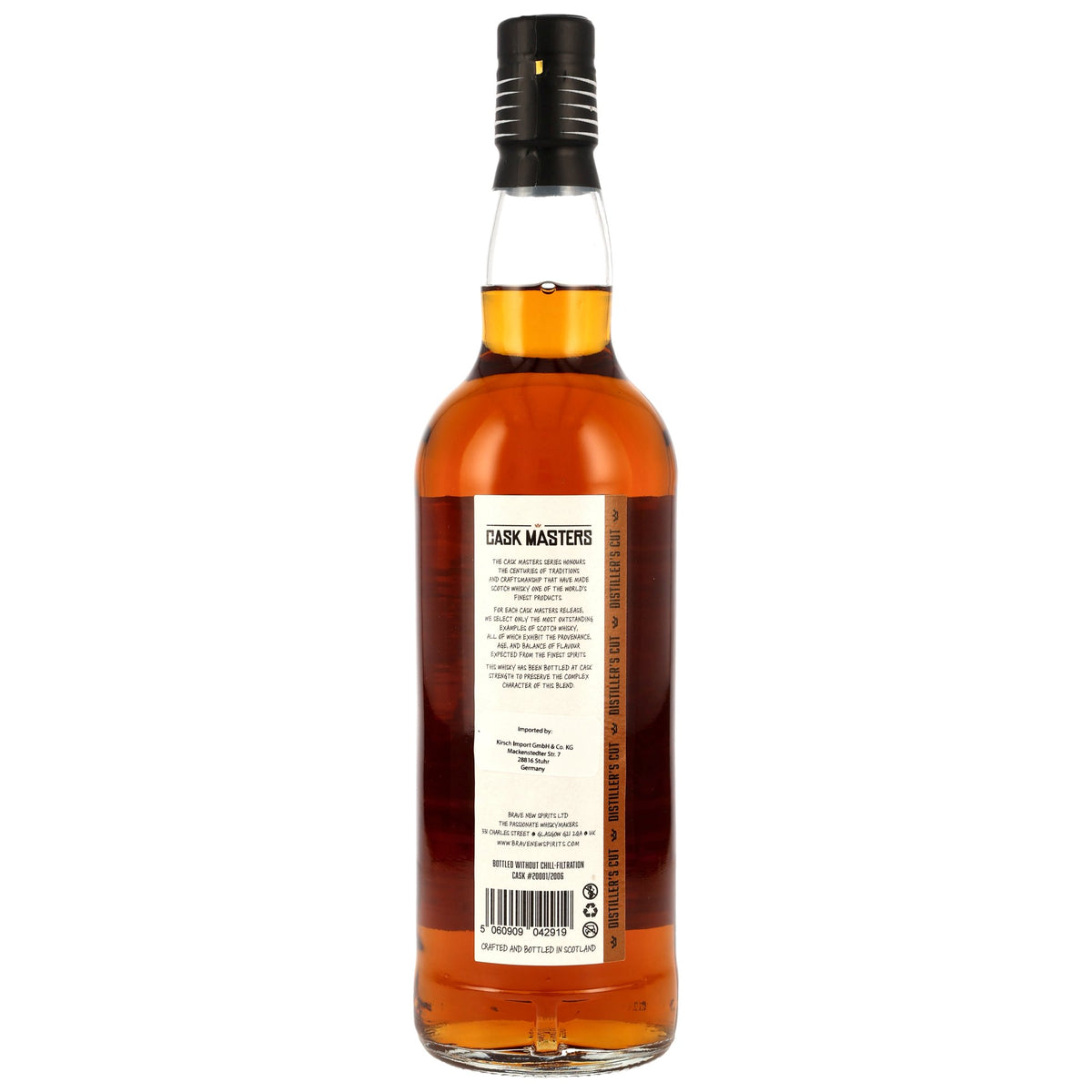 Blended Malt (Speyside & Islay) 19 2006/2025 - Cask Masters (Brave New Spirits) - 2nd Fill Sherry Cask #2001/2006