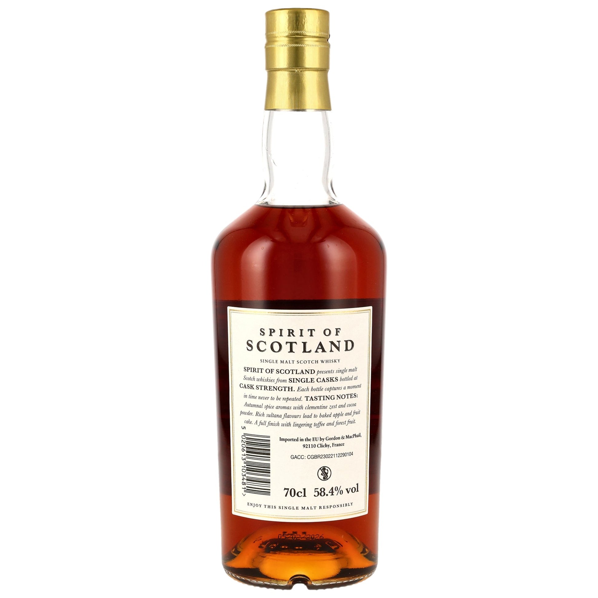 Glen Grant 10 2015/2026 - G&M Spirit of Scotland - 1st Fill Sherry Hogshead #5846