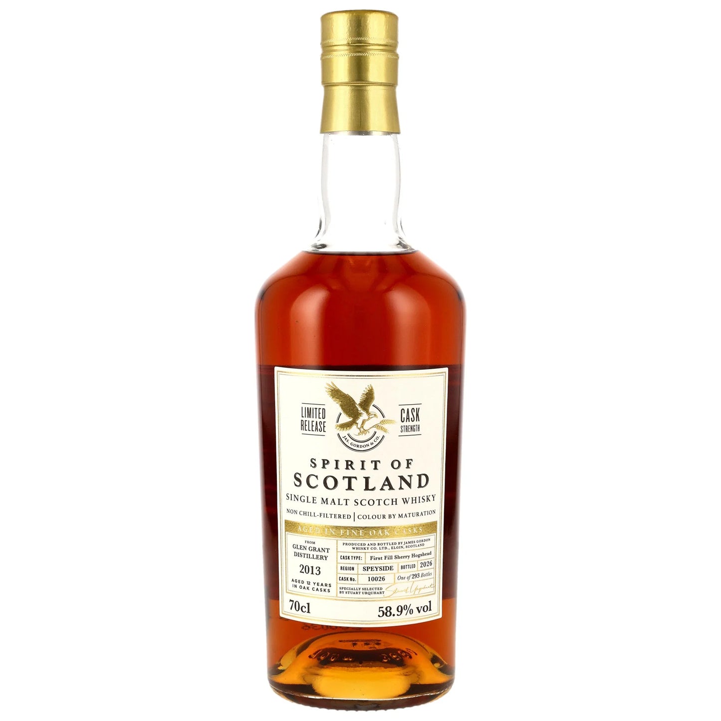 Glen Grant 12 2013/2026 - G&M Spirit of Scotland - 1st Fill Sherry Hogshead #10026