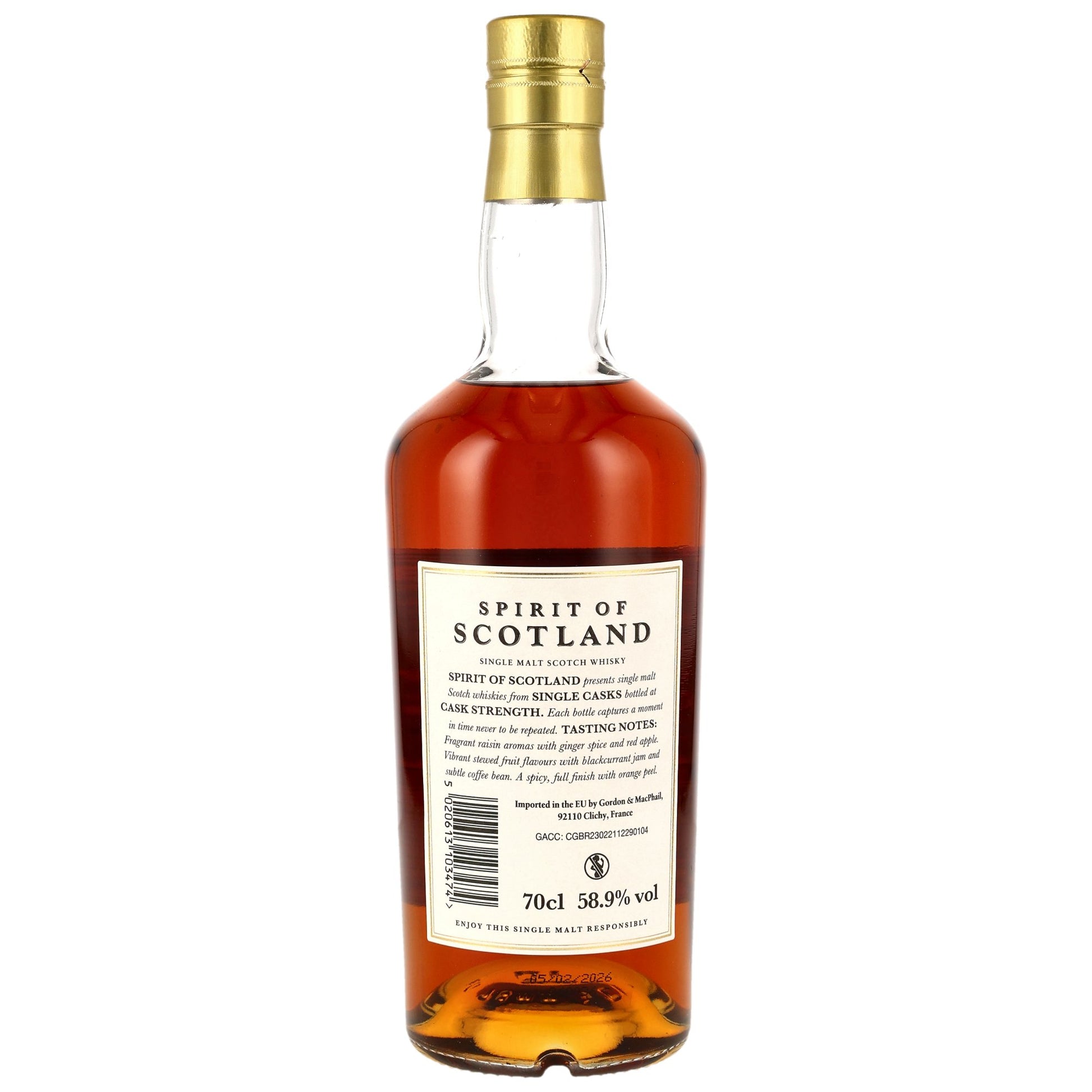 Glen Grant 12 2013/2026 - G&M Spirit of Scotland - 1st Fill Sherry Hogshead #10026