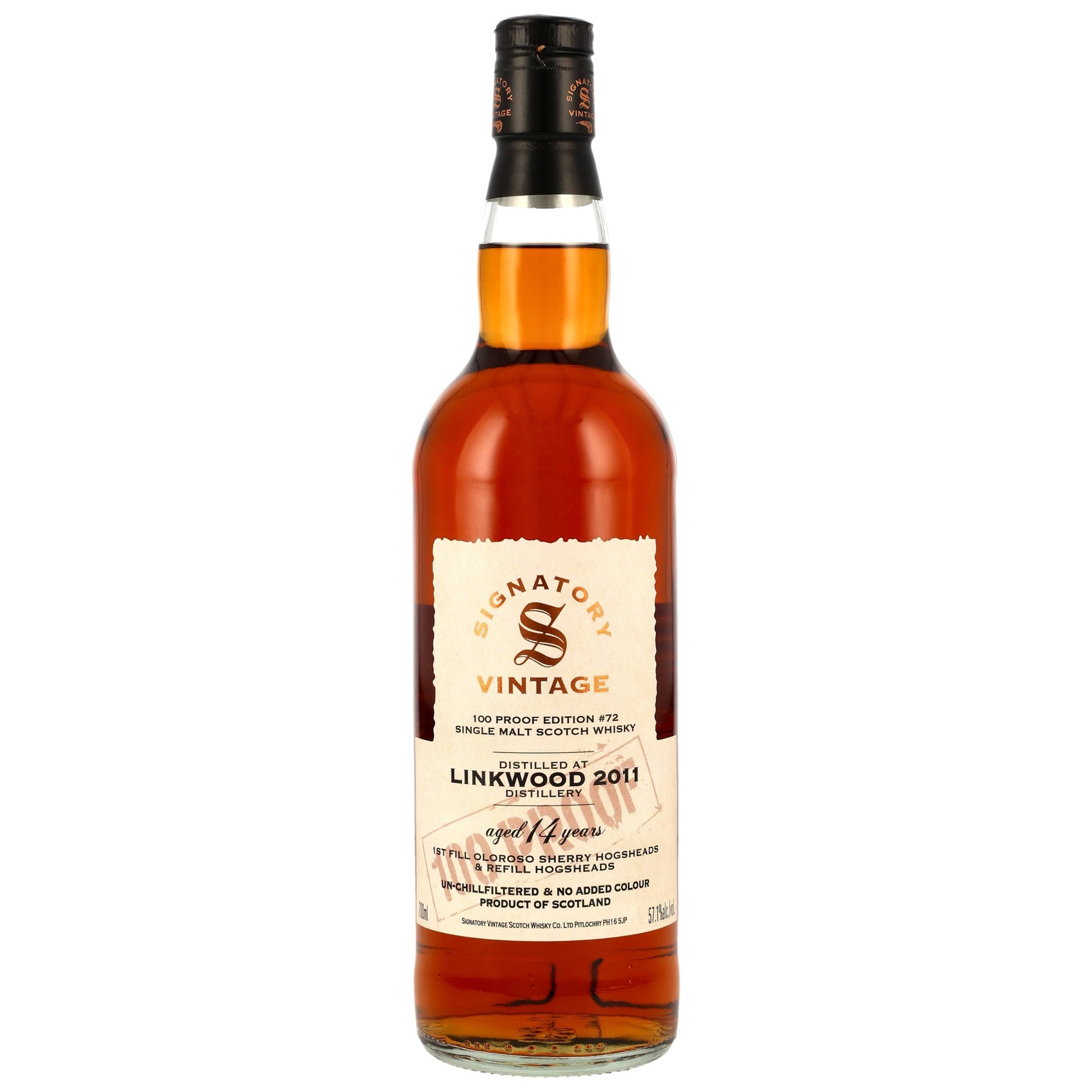 Linkwood 14 2011/2026 - Signatory Vintage - 100 PROOF #72