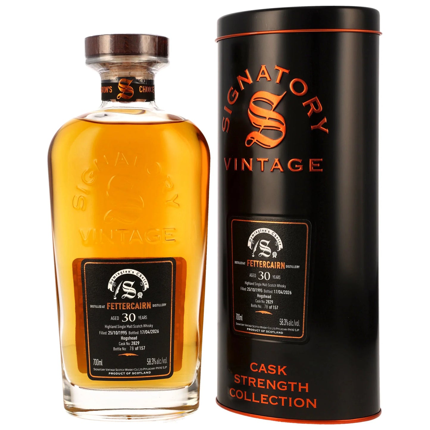 Fettercairn 30 1995/2026 - Signatory Vintage Symingtons Choice - Hogshead #2829