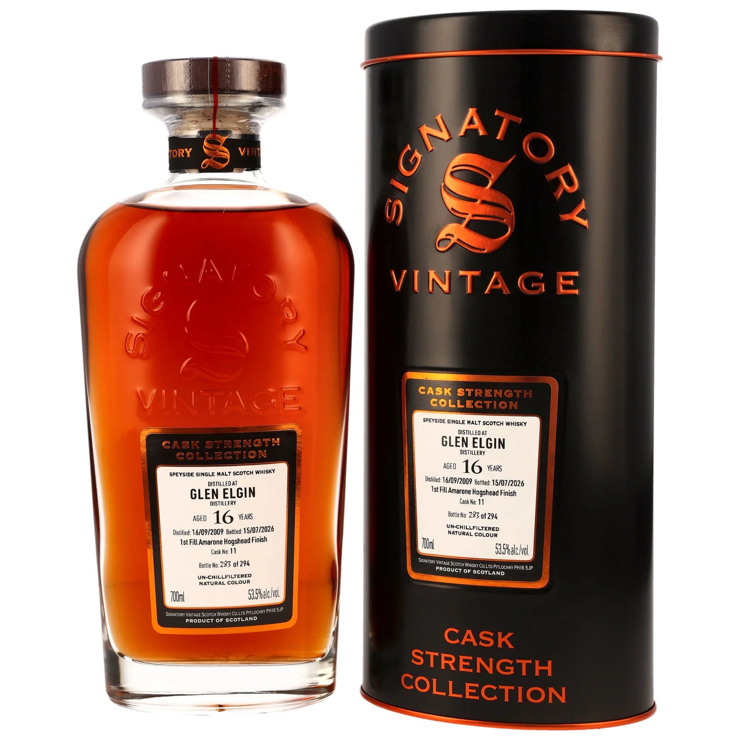 Glen Elgin 16 2009/2026 - Signatory Vintage Cask Strength Collection - 1st Fill Amarone Cask Finish #11