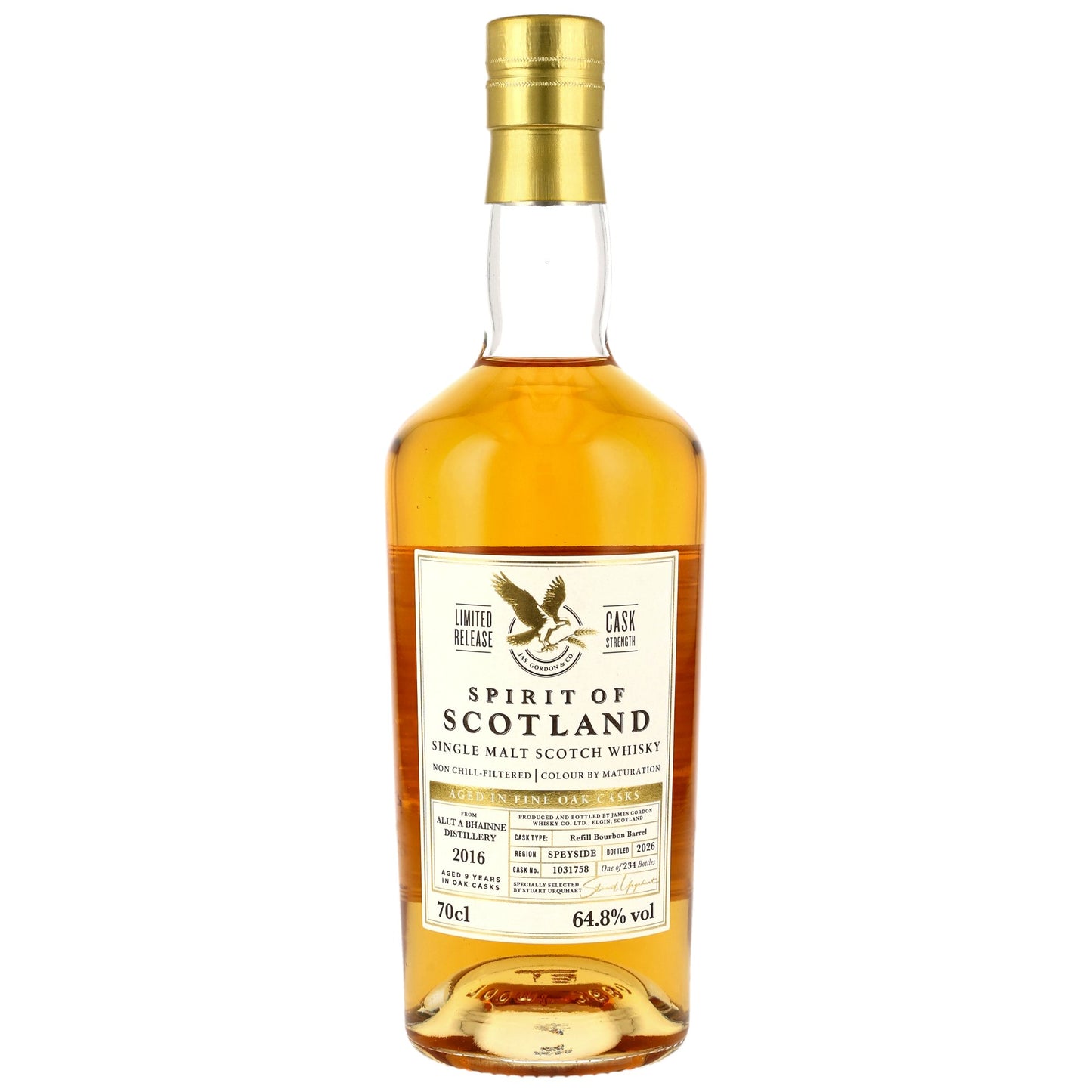 Allt-A-Bhainne 9 2016/2026 - G&M Spirit of Scotland - Refill Bourbon Barrel #1031758