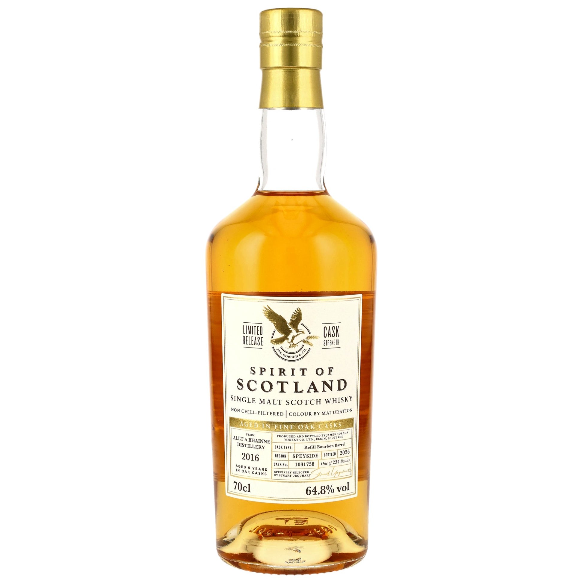 Allt-A-Bhainne 9 2016/2026 - G&M Spirit of Scotland - Refill Bourbon Barrel #1031758