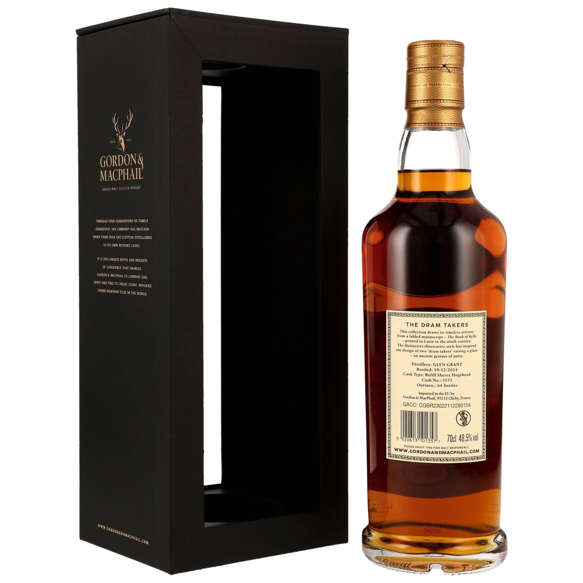 Glen Grant 57 1967/2024 - Dram Takers Collection (Gordon & MacPhail) - Refill Sherry Hogshead #5571