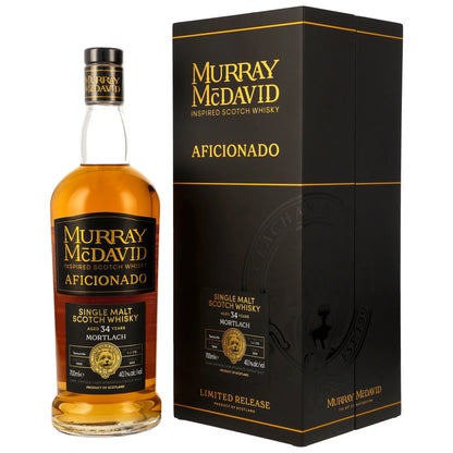 Mortlach 34 1989/2025 - Aficionado Murray McDavid - 1st Fill PX Sherry Octave Finish