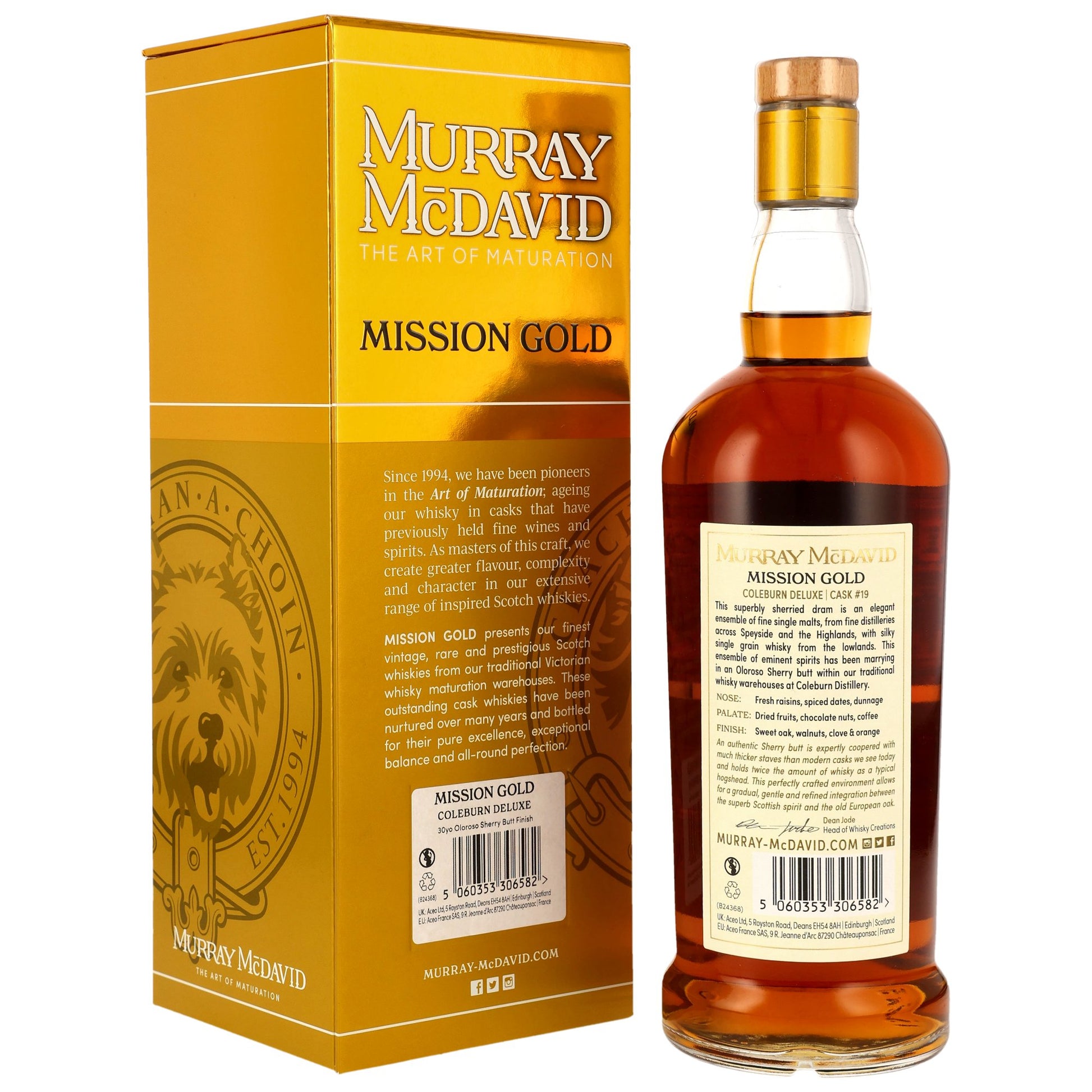 Coleburn Deluxe 30 - Murray McDavid - Blended Scotch - Oloroso Sherry Butt Finish