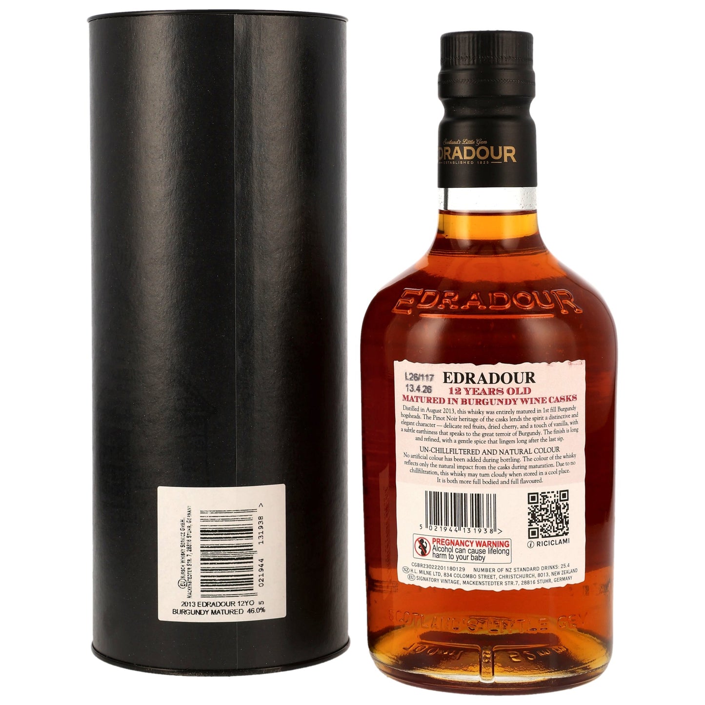 Edradour 12 2013/2026 - Small Batch - 1st Fill Burgundy Wine Casks