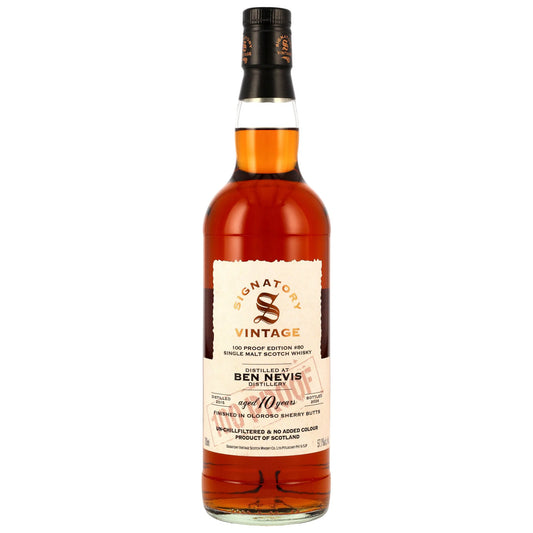 Ben Nevis 10 2015/2026 - Signatory Vintage - 100 PROOF #80