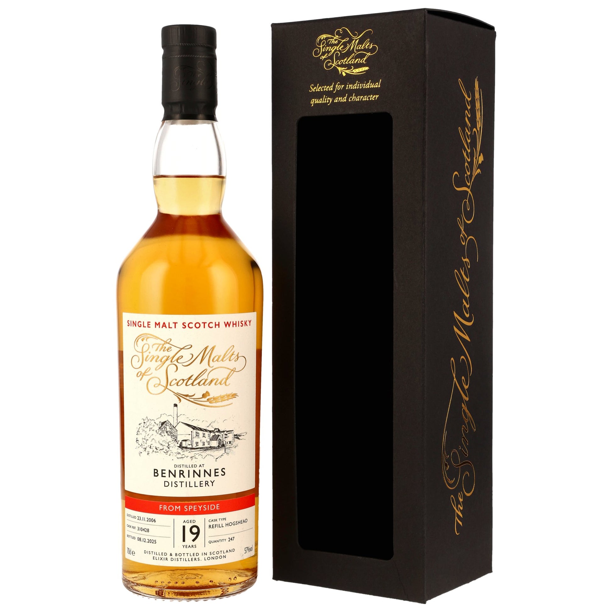 Benrinnes 19 2006/2025 - The Single Malts of Scotland (SMoS) - Refill Hogshead #310428