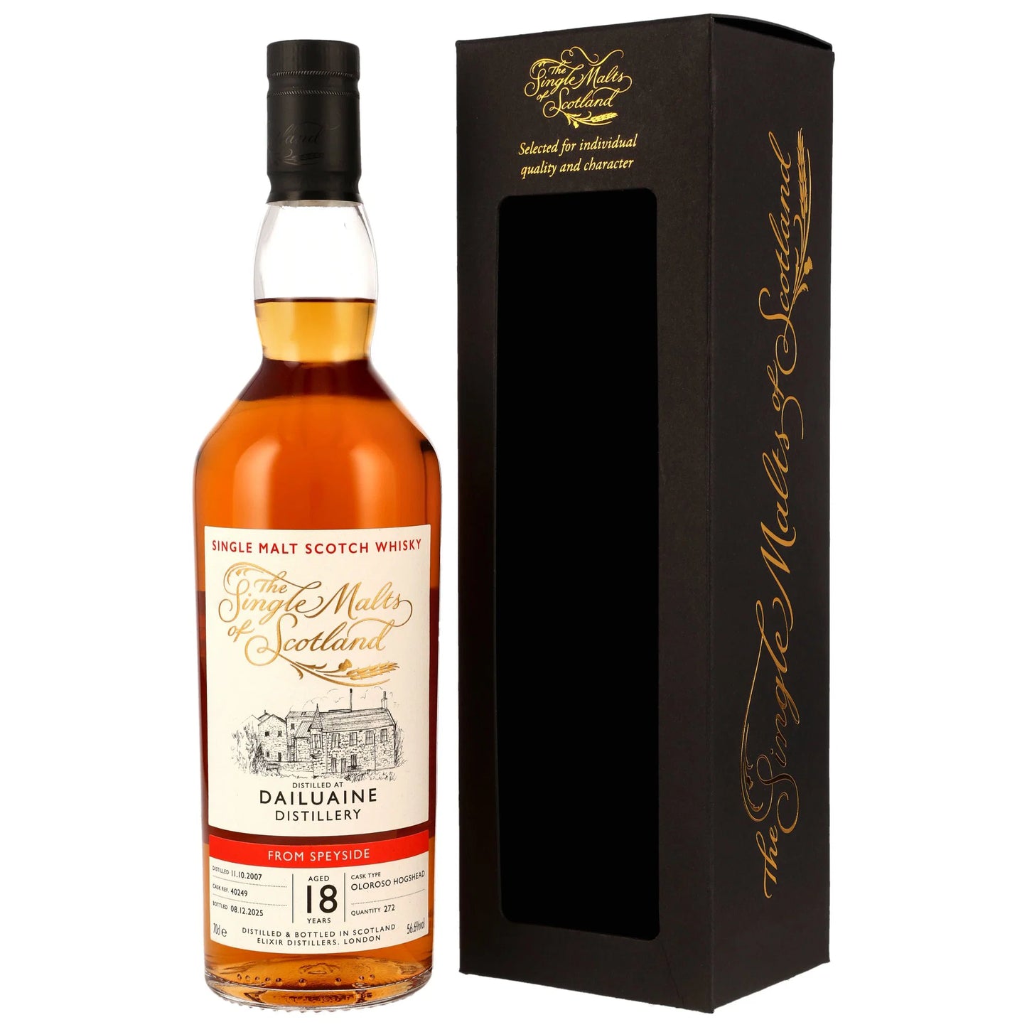 Dailuaine 18 2007/2025- The Single Malts of Scotland (SMoS) - Oloroso Sherry Hogshead #40249