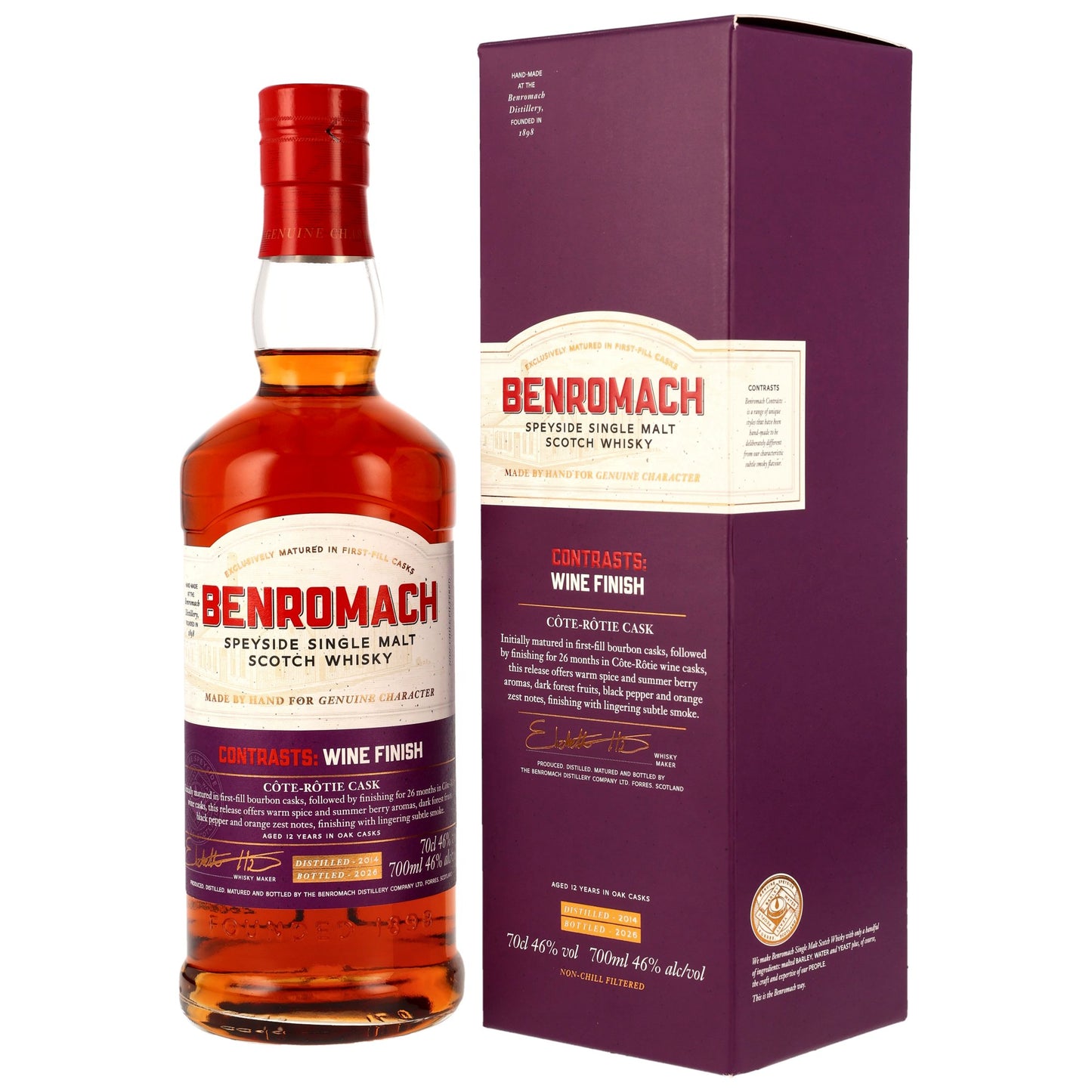 Benromach 2014/206 - Contrasts: Cote-Rotie Wine Cask Finish
