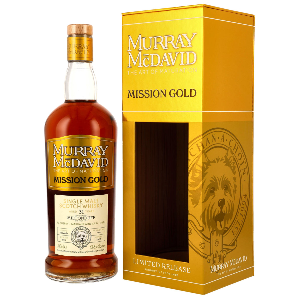 Miltonduff 31 1995/2026 - Murray McDavid - Margaux Wine Cask Finish