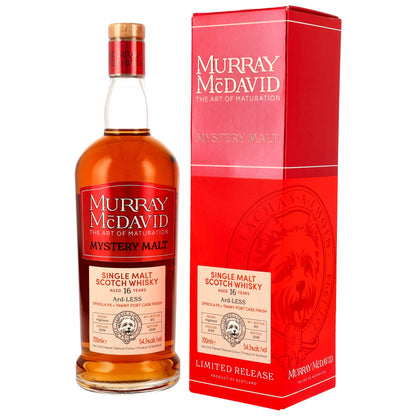 Ard-LESS (unpeated Ardmore) 16 2009/2026 - Murray McDavid Mystery Malt - PX & Tawny Port Cask