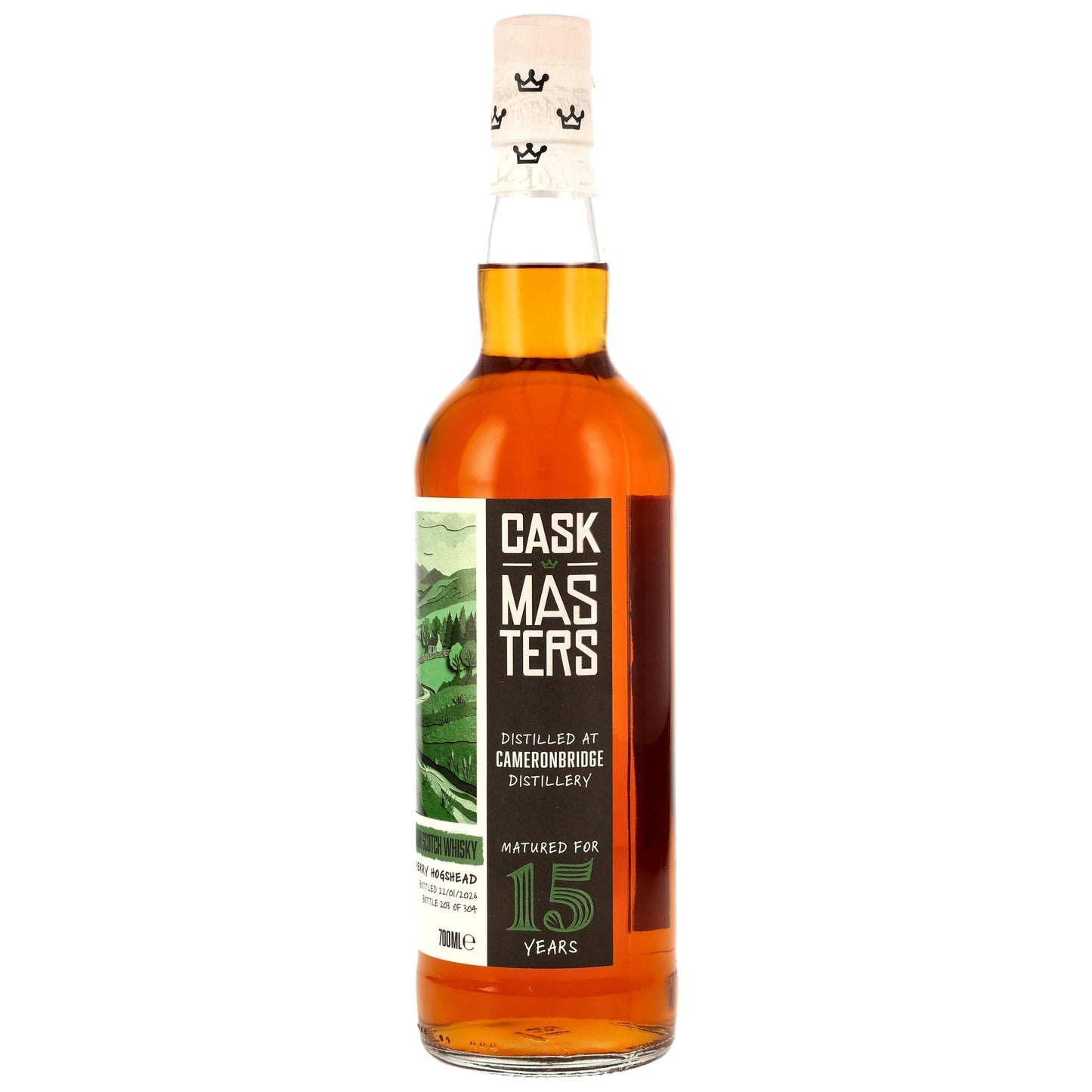 Cameronbridge 15 2010/2026 - Cask Masters (Brave New Spirits) - 2nd Fill Sherry HHD #354883/2010