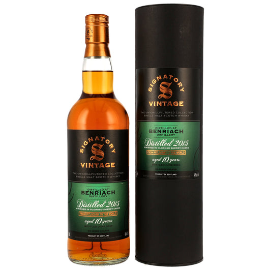 Benriach 10 2015/2026 - Signatory Vintage The UN-chillfiltered Collection - Oloroso Sherry Casks Finish