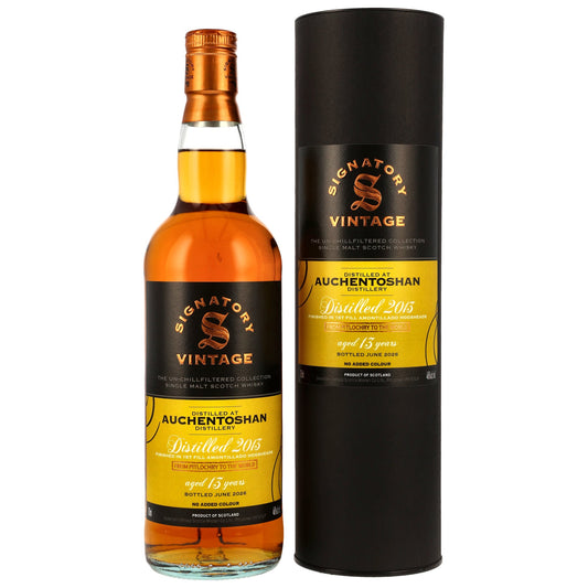 Auchentoshan 13 2013/2026 - Signatory Vintage The UN-chillfiltered Collection - 1st Fill Amontillado Sherry Casks Finish