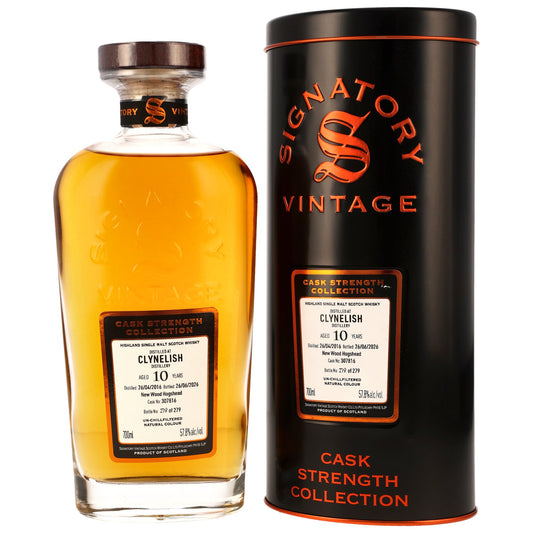 Clynelish 10 2016/2026 - Signatory Vintage Cask Strength Collection - New Wood Hogshead #307816