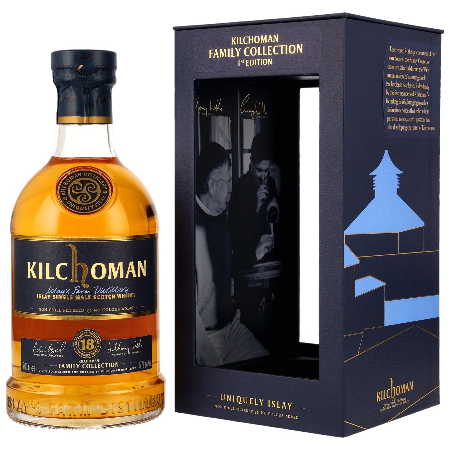 Kilchoman 18 - Family Collection First Edition - Bourbon Matured Heavily Peated