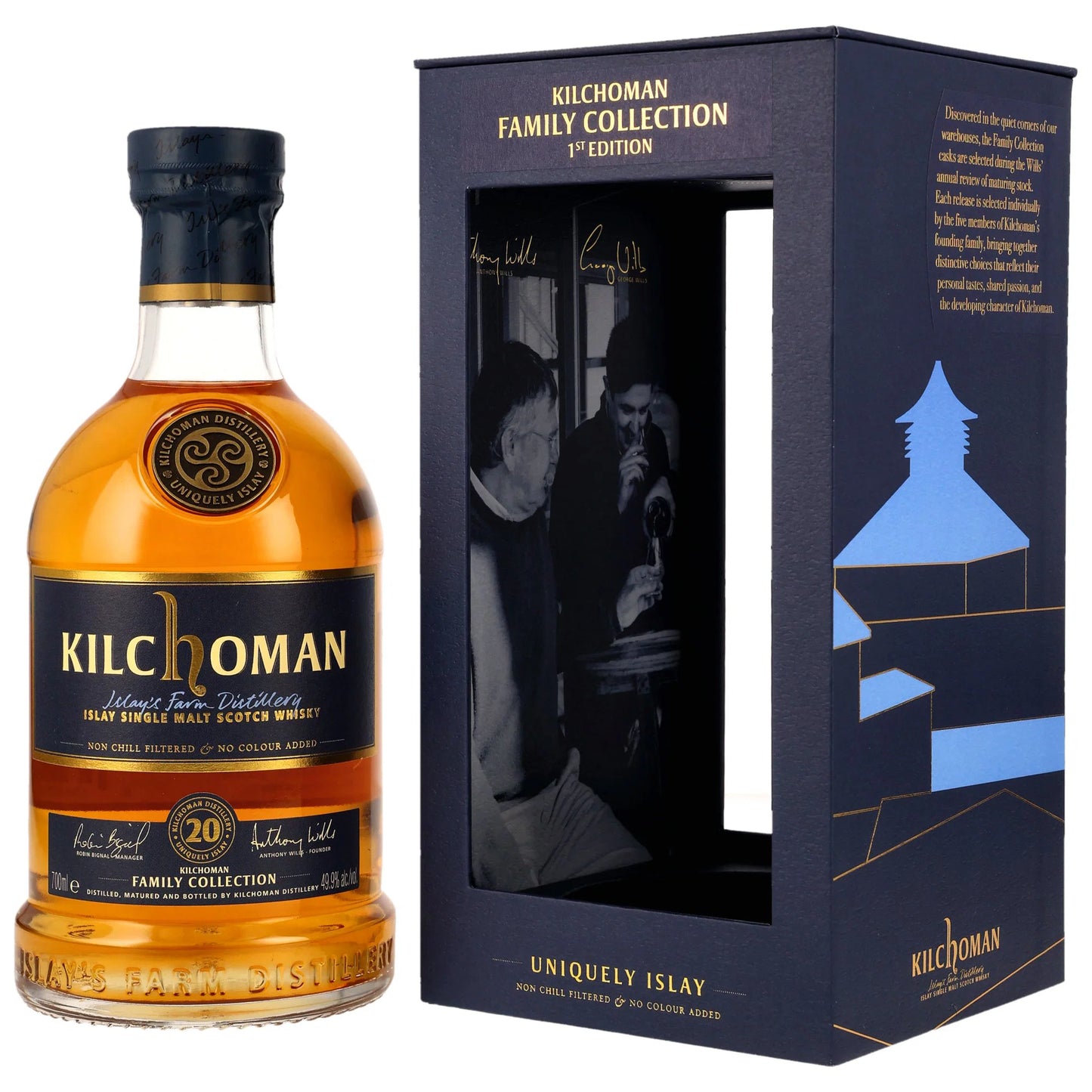 Kilchoman 20 - Family Collection First Edition - Bourbon Matured Heavily Peated