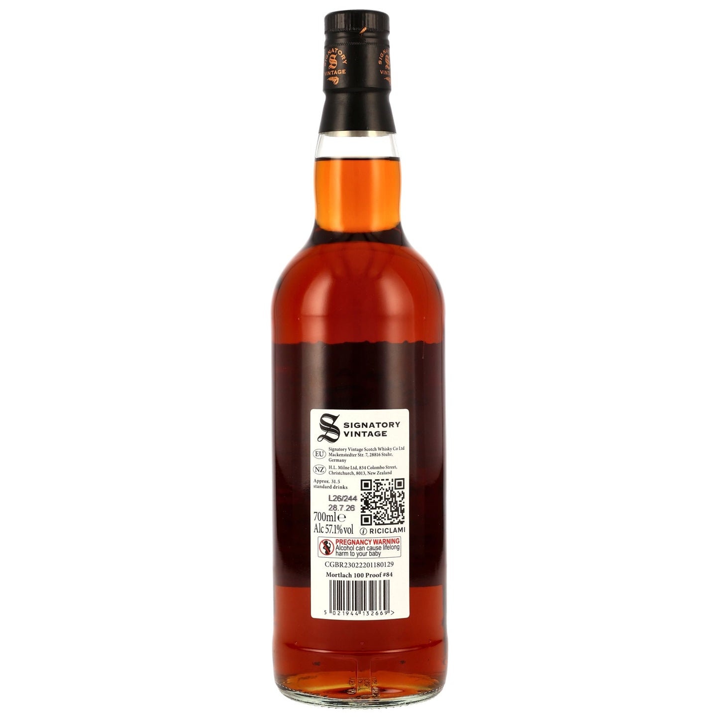 Mortlach 10 2016/2026 - Signatory Vintage - 100 PROOF #84