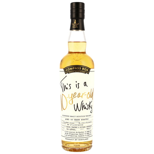 This is a 10-Year-Old Whisky - Compass Box - Blended Malt Scotch Whisky