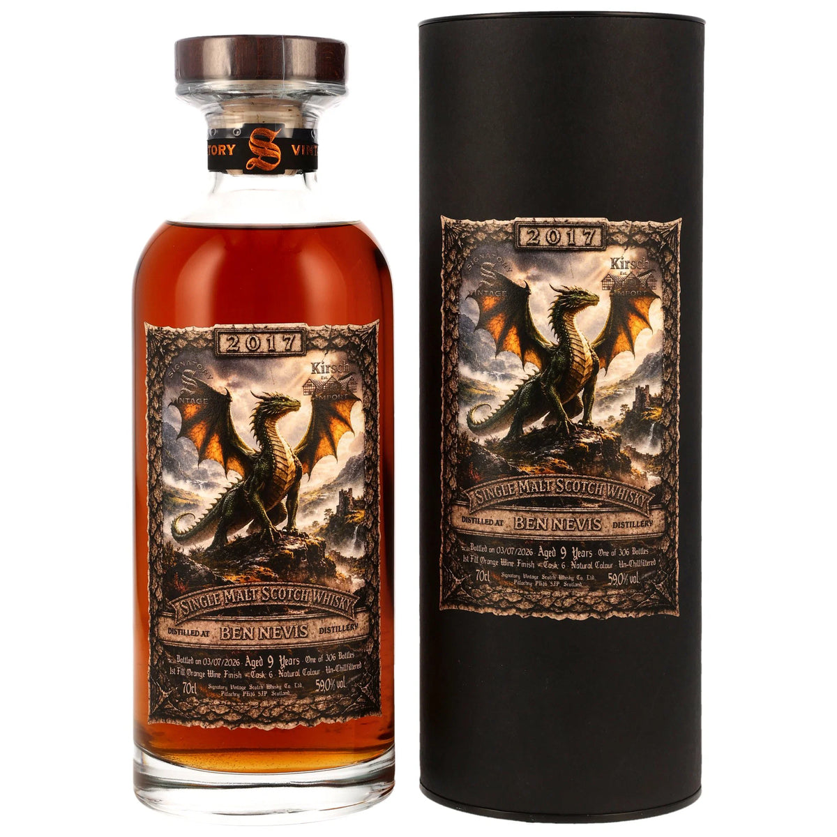 Ben Nevis 9 2017/2026 - Signatory Vintage KIRSCH DRAGON - 1st Fill Orange Wine Cask Finish #6