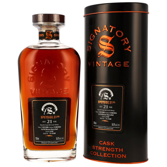 Speyside (M) 21 2005/2026 - Signatory Vintage Symingtons Choice - 1st Fill Oloroso Sherry Butt #102