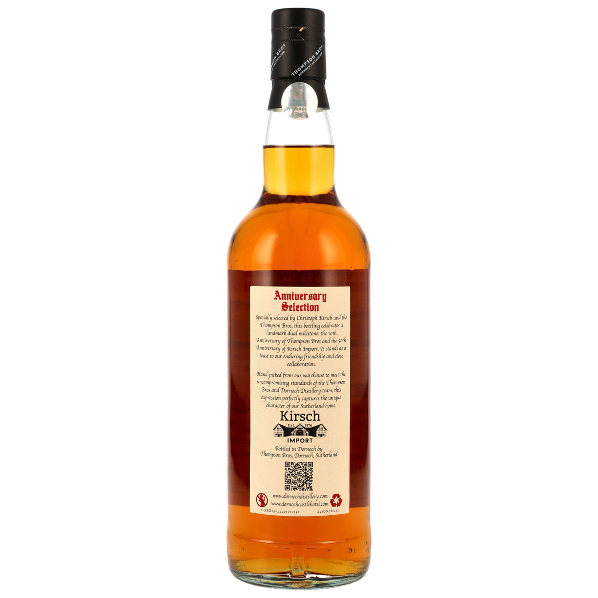 Clynelish 13 2013/2026 - 50th Anniversary Kirsch Thompson Bros. - 1st Fill Bourbon Cask #SR26080