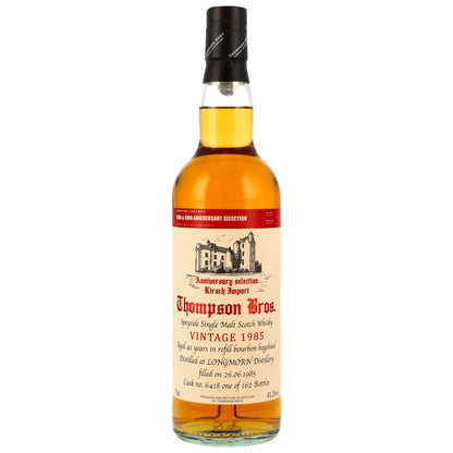 Longmorn 41 1985/2026 - Thompson Bros. 50th Anniversary Kirsch - Refill Bourbon Cask #6418